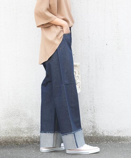 classicalelf（クラシカルエルフ）の「ターンバックヘム ロングパンツ（その他パンツ・レディース・インディゴブルー/ブルー/ブルー系その他・SMALL/MEDIUM/LARGE）」の19枚目の写真