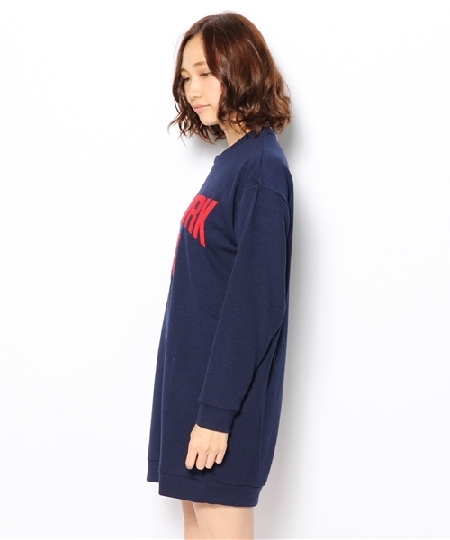 WEGO（ウィゴー）の「WEGO/NEWYORKCITYワンピース（ワンピース・レディース・杢グレー/ネイビー/レッド/グリーン/ワイン/その他1/ブルー・FREE）」の9枚目の写真