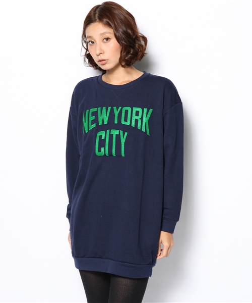 WEGO（ウィゴー）の「WEGO/NEWYORKCITYワンピース（ワンピース・レディース・杢グレー/ネイビー/レッド/グリーン/ワイン/その他1/ブルー・FREE）」の21枚目の写真