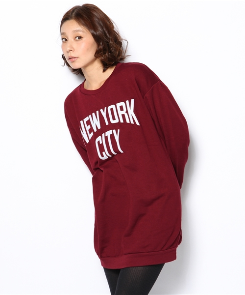 WEGO（ウィゴー）の「WEGO/NEWYORKCITYワンピース（ワンピース・レディース・杢グレー/ネイビー/レッド/グリーン/ワイン/その他1/ブルー・FREE）」の22枚目の写真