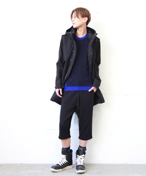 MIDWEST（ミッドウエスト）の「ANREALAGE　×　MIDWEST別注 クルードッキングニット（ニット/セーター・メンズ・ブラック/ネイビー・MEDIUM/LARGE）」の10枚目の写真