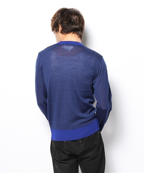 MIDWEST（ミッドウエスト）の「ANREALAGE　×　MIDWEST別注 クルードッキングニット（ニット/セーター・メンズ・ブラック/ネイビー・MEDIUM/LARGE）」の5枚目の写真