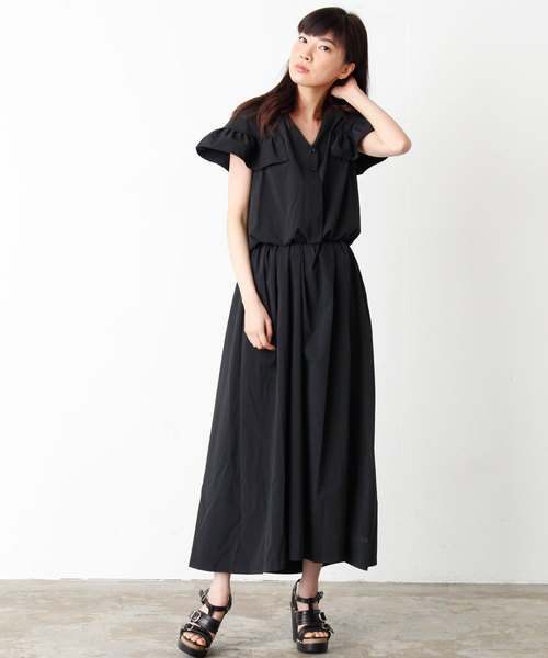 AVIE（アビィ）の「【ZOZO限定】ボリュームフリルスリーブマキシ