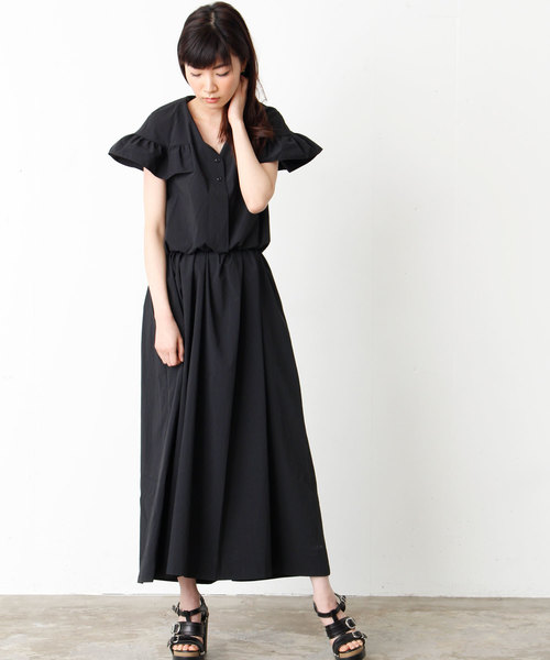 AVIE（アビィ）の「【ZOZO限定】ボリュームフリルスリーブマキシ丈