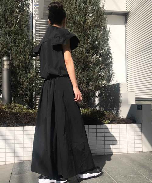 AVIE ピンタックフリルドレス ワンピース