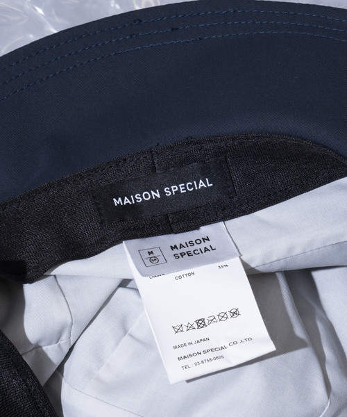MAISON SPECIAL(メゾンスペシャル)の「ナイロンテックメトロハット 【MAISON SPECIAL/メゾンスペシャル】(ハット・メンズ・ブラック/ネイビー・FREE)」の6枚目の写真