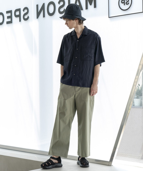 MAISON SPECIAL(メゾンスペシャル)の「ナイロンテックメトロハット 【MAISON SPECIAL/メゾンスペシャル】(ハット・メンズ・ブラック/ネイビー・FREE)」の8枚目の写真