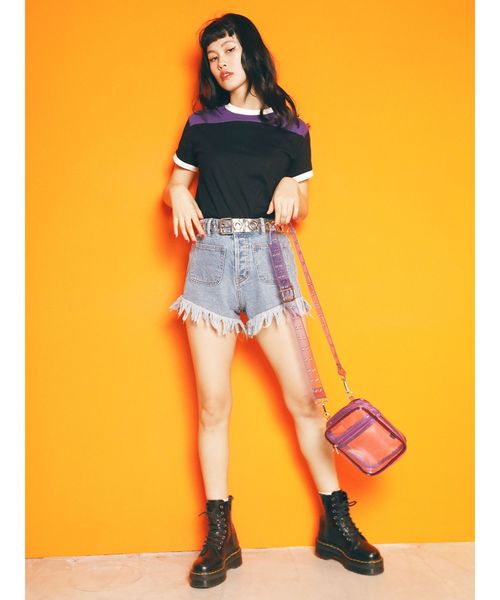 jouetie（ジュエティ）の「カラーブロックT（Tシャツ/カットソー・レディース・ボルドー/オフホワイト/ブラック・MEDIUM）」の15枚目の写真