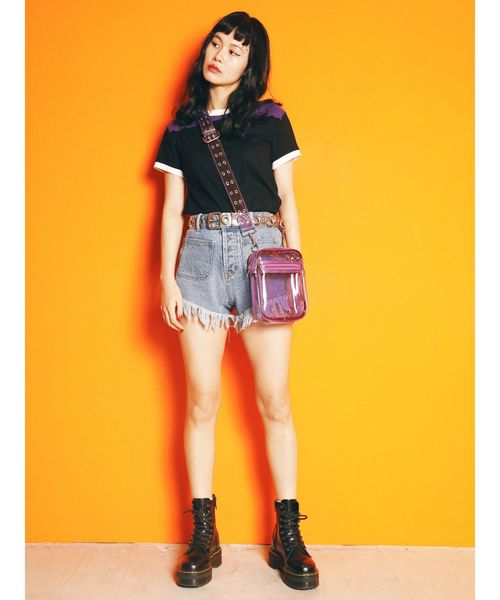 jouetie（ジュエティ）の「カラーブロックT（Tシャツ/カットソー・レディース・ボルドー/オフホワイト/ブラック・MEDIUM）」の9枚目の写真