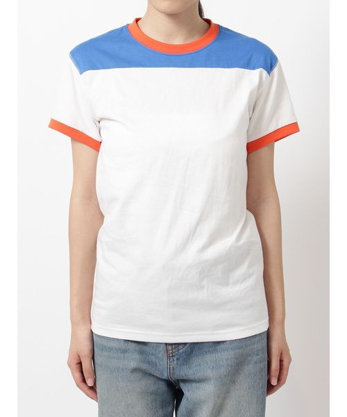 jouetie（ジュエティ）の「カラーブロックT（Tシャツ/カットソー・レディース・ボルドー/オフホワイト/ブラック・MEDIUM）」の16枚目の写真