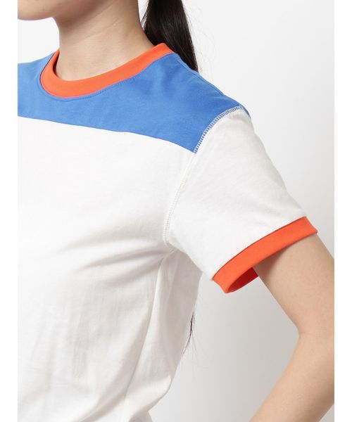 jouetie（ジュエティ）の「カラーブロックT（Tシャツ/カットソー・レディース・ボルドー/オフホワイト/ブラック・MEDIUM）」の14枚目の写真