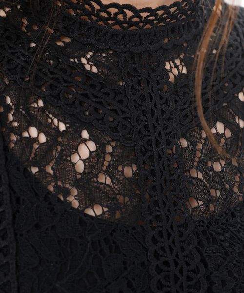 Girly Doll(ガーリードール)の「プチハイネック刺繍レースタンクトップ(タンクトップ・レディース・オフホワイト/ブラック・FREE)」の20枚目の写真