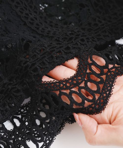 Girly Doll(ガーリードール)の「プチハイネック刺繍レースタンクトップ(タンクトップ・レディース・オフホワイト/ブラック・FREE)」の16枚目の写真