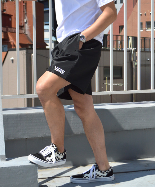 VANS（バンズ）の「VANS/ヴァンズ Neon Color Sports Shorts（その他パンツ・メンズ・ライトブルー/ブラック/ピンク/ライム・M/L/XL）」の2枚目の写真