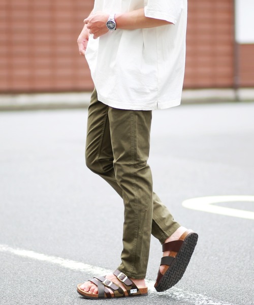 OUTDOOR PRODUCTS(アウトドアプロダクツ)の「OUTDOOR チノストレッチノータックパンツ(チノパンツ・メンズ・ブラック/カーキ/ベージュ/ネイビー・82/85/76/91/88/79)」の3枚目の写真