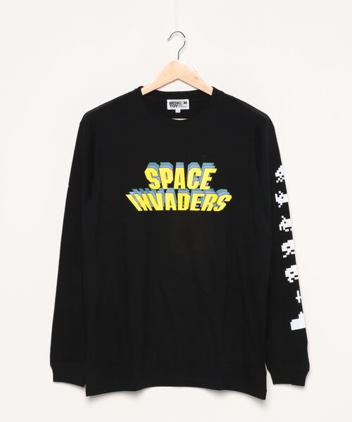 FABRICK（ファブリック）の「LONG SLEEVE TEE "SPACE INVADERS"（Tシャツ/カットソー・メンズ・ホワイト/ブラック・SMALL/MEDIUM/LARGE/X-LARGE）」の2枚目の写真