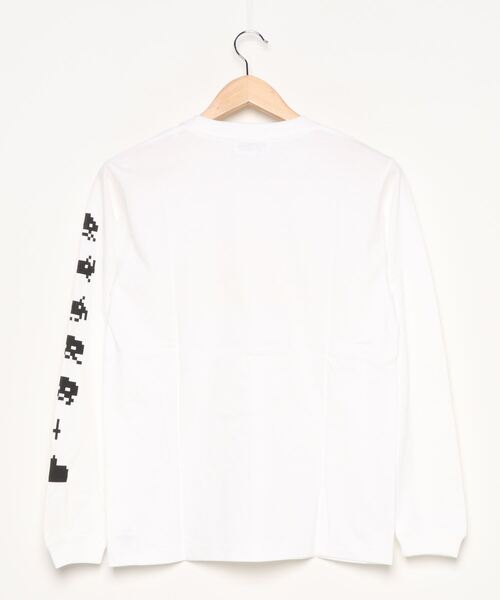 FABRICK（ファブリック）の「LONG SLEEVE TEE "SPACE INVADERS"（Tシャツ/カットソー・メンズ・ホワイト/ブラック・SMALL/MEDIUM/LARGE/X-LARGE）」の4枚目の写真