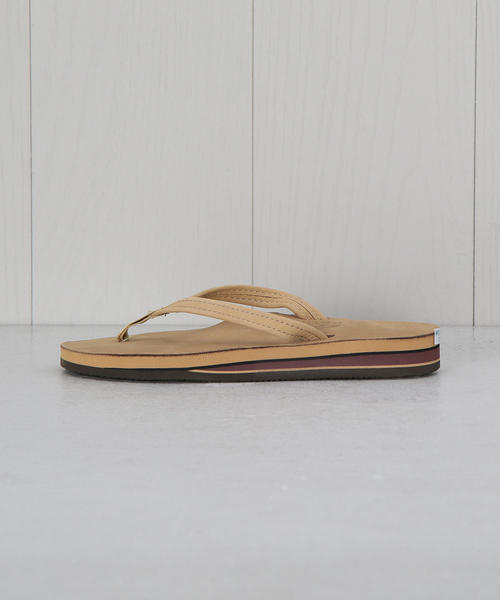 RAINBOW SANDALS（レインボーサンダル）の「＜RAINBOW SANDALS＞NARROW STRAP SANDALS/サンダル（サンダル・レディース・ベージュ/ダークブラウン・6/7）」の2枚目の写真