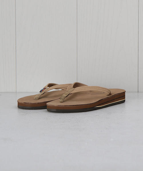 RAINBOW SANDALS（レインボーサンダル）の「＜RAINBOW SANDALS＞NARROW STRAP SANDALS/サンダル（サンダル・レディース・ベージュ/ダークブラウン・6/7）」の4枚目の写真