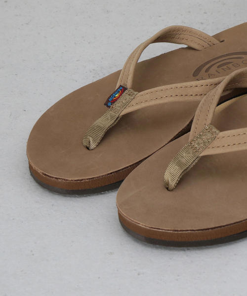 RAINBOW SANDALS（レインボーサンダル）の「＜RAINBOW SANDALS＞NARROW STRAP SANDALS/サンダル（サンダル・レディース・ベージュ/ダークブラウン・6/7）」の6枚目の写真