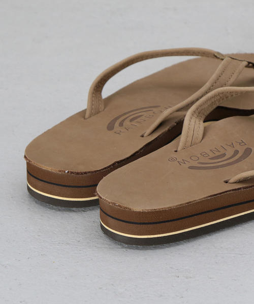 RAINBOW SANDALS（レインボーサンダル）の「＜RAINBOW SANDALS＞NARROW STRAP SANDALS/サンダル（サンダル・レディース・ベージュ/ダークブラウン・6/7）」の7枚目の写真