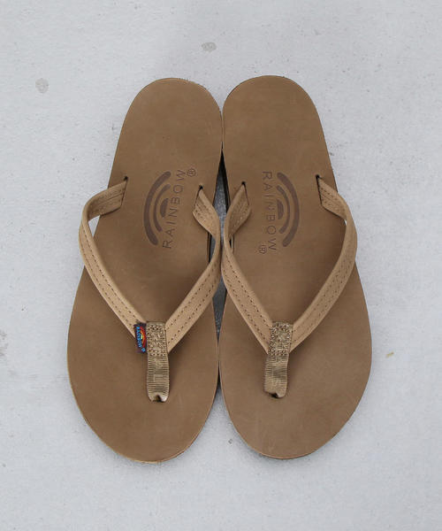 RAINBOW SANDALS（レインボーサンダル）の「＜RAINBOW SANDALS＞NARROW STRAP SANDALS/サンダル（サンダル・レディース・ベージュ/ダークブラウン・6/7）」の3枚目の写真