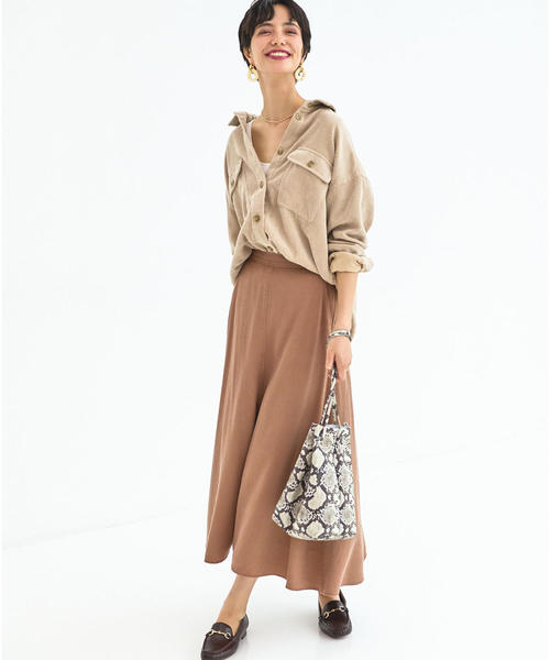 green label relaxing（グリーンレーベルリラクシング）の「SC コーデュロイ ルーズ シャツ（シャツ/ブラウス・レディース・ブラウン/グレー/ベージュ・FREE）」の6枚目の写真