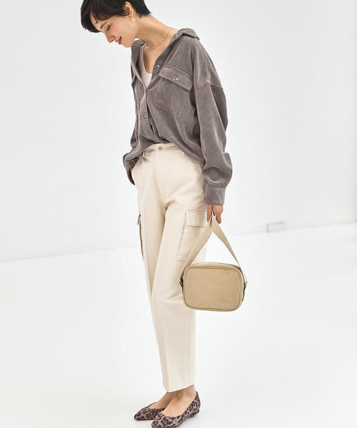 green label relaxing（グリーンレーベルリラクシング）の「SC コーデュロイ ルーズ シャツ（シャツ/ブラウス・レディース・ブラウン/グレー/ベージュ・FREE）」の8枚目の写真