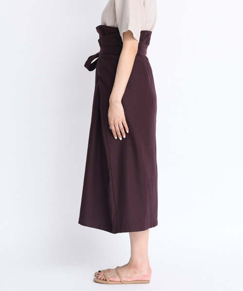 DouDou（ドゥドゥ）の「マルチWAYスカート（スカート・レディース・オフホワイト/ブラウン/ベージュ・FREE）」の20枚目の写真