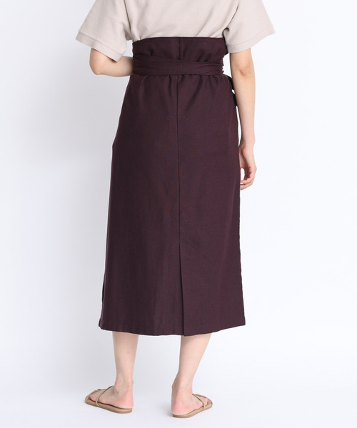 DouDou（ドゥドゥ）の「マルチWAYスカート（スカート・レディース・オフホワイト/ブラウン/ベージュ・FREE）」の21枚目の写真