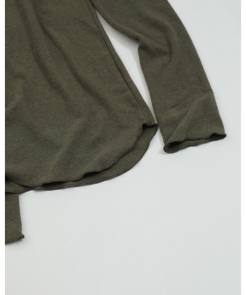 TODAYFUL(トゥデイフル)の「ソフトタッチタートルトップス(Tシャツ/カットソー・レディース・オフホワイト/モスグリーン/チョコ/バーガンディー・FREE)」の15枚目の写真