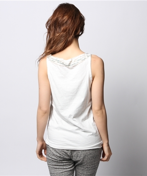 goa（ゴア）の「シェル・ターコイズネックレスタンクトップ（Tシャツ/カットソー・レディース・オフホワイト/A・FREE）」の5枚目の写真