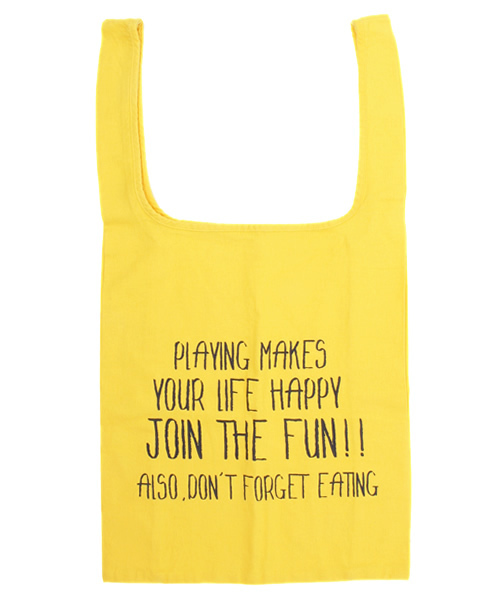 OUTLET（アウトレット）の「【Ciaopanic】ショッピングTOTE（トートバッグ・メンズ・ベージュ/グリーン/ネイビー/オレンジ/イエロー・FREE）」の4枚目の写真
