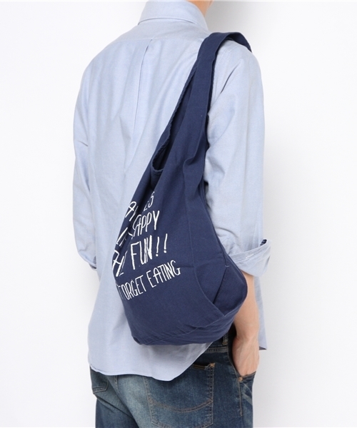 OUTLET（アウトレット）の「【Ciaopanic】ショッピングTOTE（トートバッグ・メンズ・ベージュ/グリーン/ネイビー/オレンジ/イエロー・FREE）」の6枚目の写真