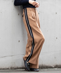 miniyu | LaSRIC/サイドラインワイドパンツ(その他パンツ)