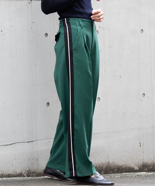 miniyu（ミニュウ）の「LaSRIC/サイドラインワイドパンツ（その他パンツ・レディース・ライトグレー/カーキ/グリーン/キャメル・MEDIUM）」の10枚目の写真