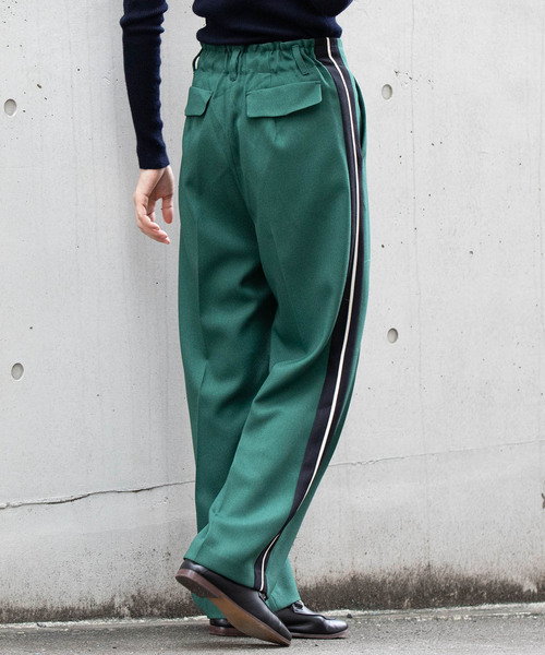 miniyu（ミニュウ）の「LaSRIC/サイドラインワイドパンツ（その他パンツ・レディース・ライトグレー/カーキ/グリーン/キャメル・MEDIUM）」の16枚目の写真