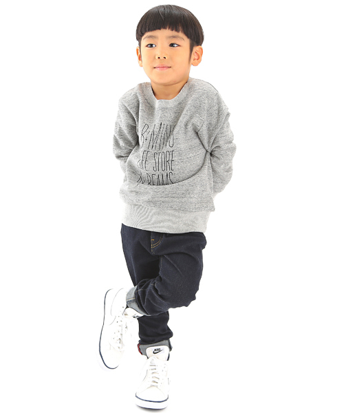 B:MING by BEAMS（ビーミングバイビームス）の「ビーミング by ビームス / 5ポケット 2WAYストレッチパンツ（デニムパンツ・キッズ・ネイビー・110/130/150/100/120/90/140/80）」の3枚目の写真