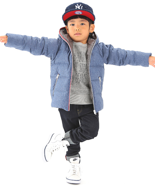 B:MING by BEAMS（ビーミングバイビームス）の「ビーミング by ビームス / 5ポケット 2WAYストレッチパンツ（デニムパンツ・キッズ・ネイビー・110/130/150/100/120/90/140/80）」の5枚目の写真