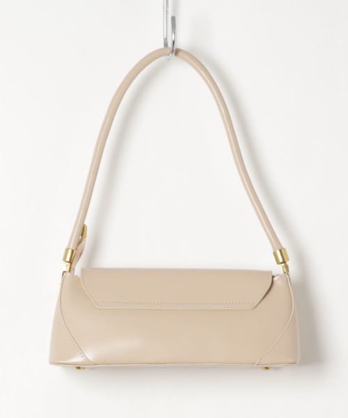 florist（フローリスト）の「横長ワイドなフラップハンドバッグ（ハンドバッグ・レディース・ブラック/ベージュ/ブラウン/グリーン/ワイン/オレンジ/イエロー・FREE）」の8枚目の写真