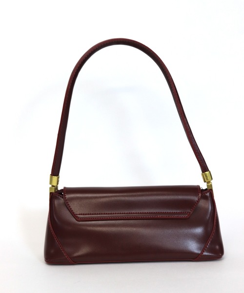 florist（フローリスト）の「横長ワイドなフラップハンドバッグ（ハンドバッグ・レディース・ブラック/ベージュ/ブラウン/グリーン/ワイン/オレンジ/イエロー・FREE）」の12枚目の写真