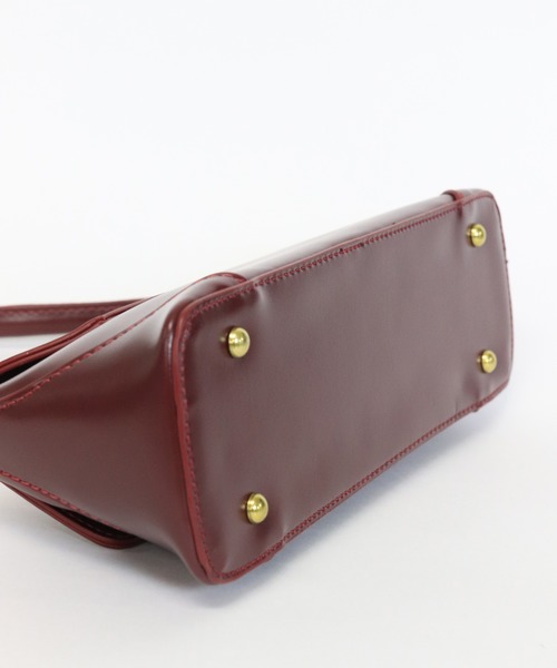 florist（フローリスト）の「横長ワイドなフラップハンドバッグ（ハンドバッグ・レディース・ブラック/ベージュ/ブラウン/グリーン/ワイン/オレンジ/イエロー・FREE）」の13枚目の写真