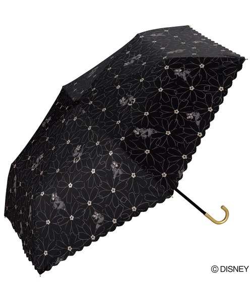 Disney ディズニー ミニーマウス 遮光マーガレットレースmini 折りたたみ傘 Disney ディズニー のファッション通販 Zozotown