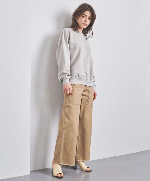 AURALEE オーラリー スウェット ベージュ 4(M位) 0489925Y0025 AURALEE - AURALEE 新品 ELASTIC HIGH GAUGE SWEAT P/O