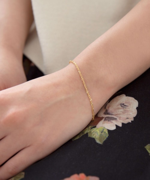 colleca la（コレカラ）の「サンドチェーンブレスレット（ブレスレット・レディース・シルバー/ゴールド・ﾌﾘ-）」の6枚目の写真