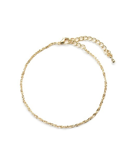 colleca la（コレカラ）の「サンドチェーンブレスレット（ブレスレット・レディース・シルバー/ゴールド・ﾌﾘ-）」の7枚目の写真