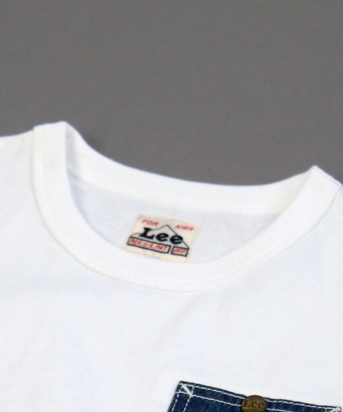 Lee（リー）の「LEE/リー デニムポケットTシャツ（Tシャツ/カットソー・キッズ・ベージュ/ネイビー/ホワイト・150cm/110cm/130cm/140cm/120cm）」の10枚目の写真