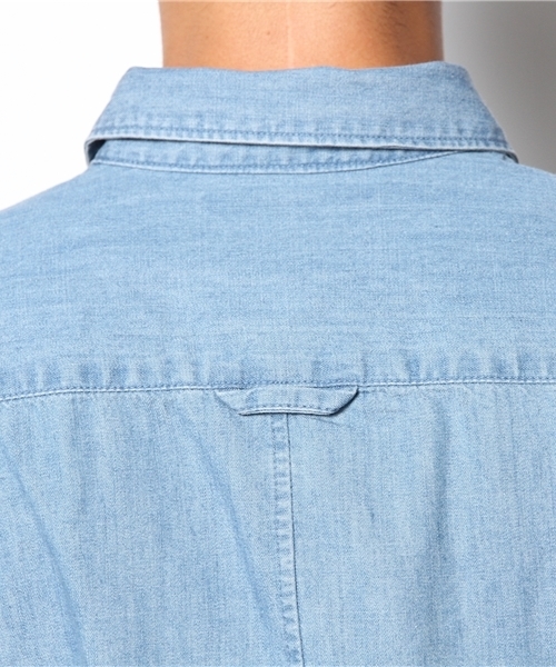 AMERICAN RAG CIE(アメリカンラグシー)の「AMERICAN RAG CIE ライトオンスデニムシャツ 107-AHP-M142-SH069(シャツ/ブラウス・メンズ・サックスブルー/インディゴブルー・1/2/3)」の11枚目の写真