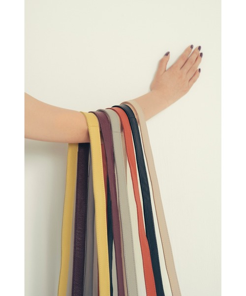 TASINAMI（タシナミ）の「TASINAMI スムースレザーコートポケットバッグ (TA-2011)（ショルダーバッグ・レディース・ワイン/イエロー/グレー/ブラック/オレンジ/ベージュ/カーキ・FREE）」の8枚目の写真