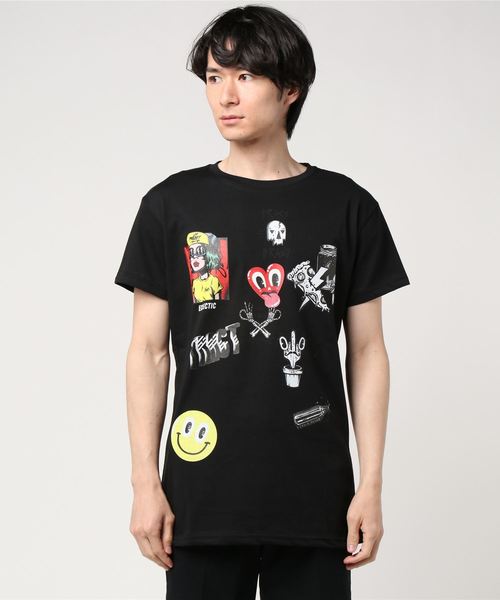 Tract(トラクト)の「ELECTIC T-SHIRT(Tシャツ/カットソー)」|ブラック